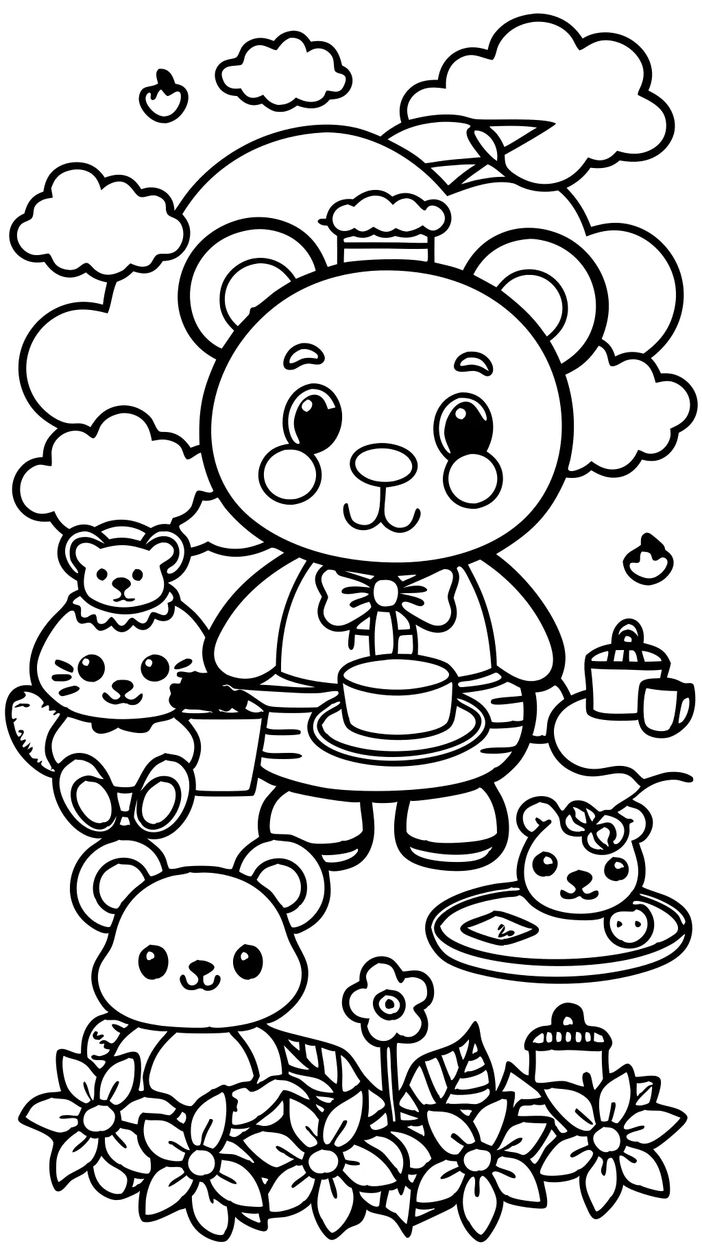 coloring pages teddy bears